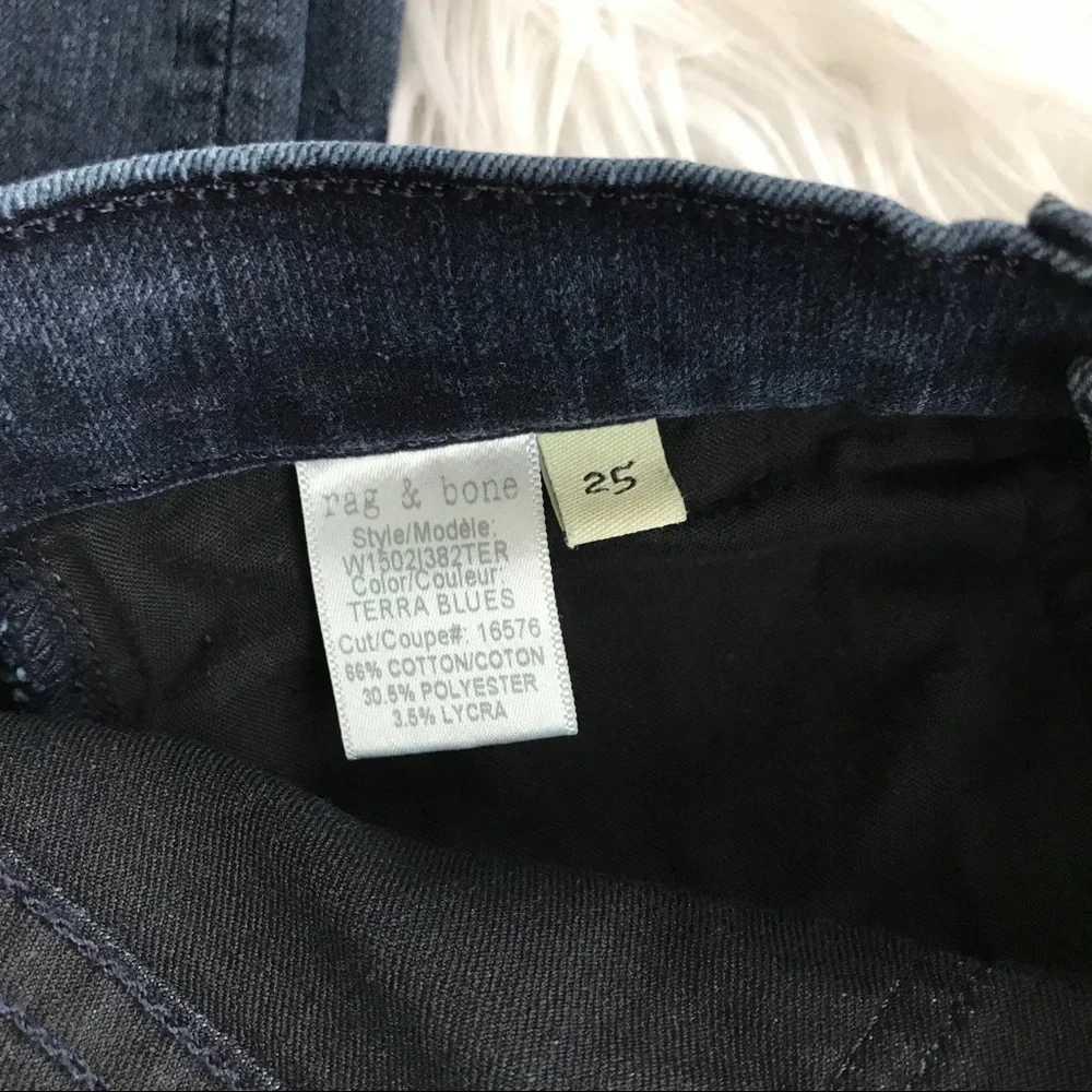 NWT • Rag & Bone • The Skinny Jean Terra Blues 25